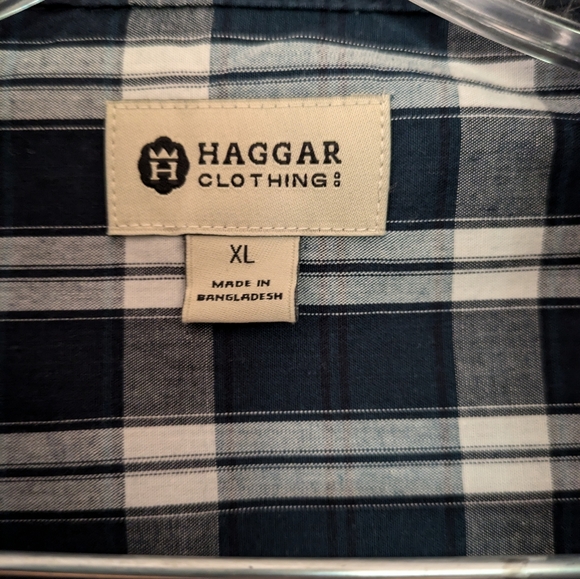 Haggar Men's Button Down Shirt - Picture 3 of 4